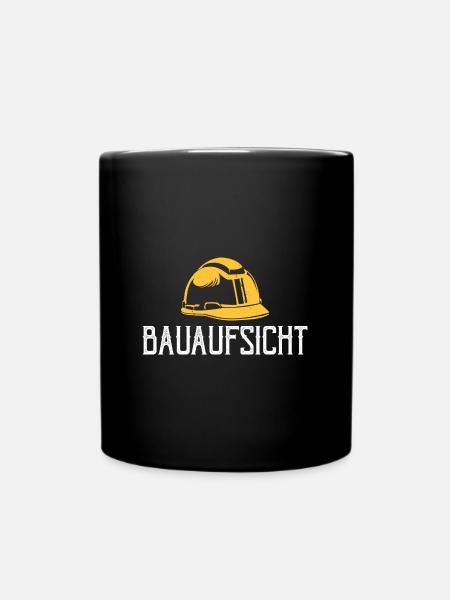 Maurermeister Bauaufsicht Maurer Design - Tasse einfarbig - Schwarz