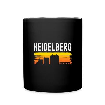 Heidelberg - Tasse einfarbig - Schwarz - Vorne