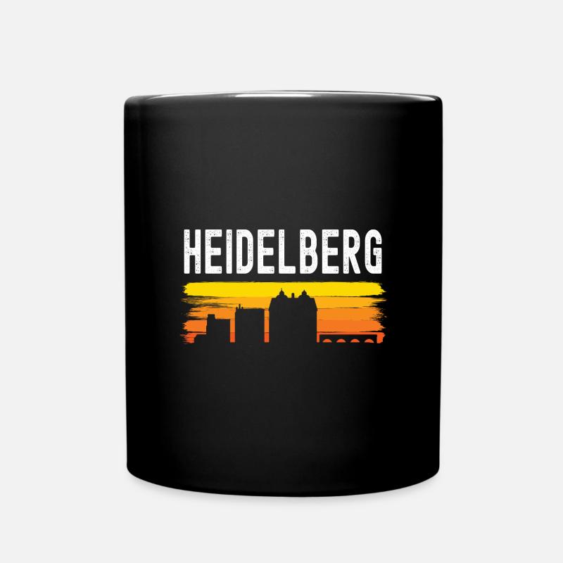 Heidelberg - Tasse einfarbig - Schwarz