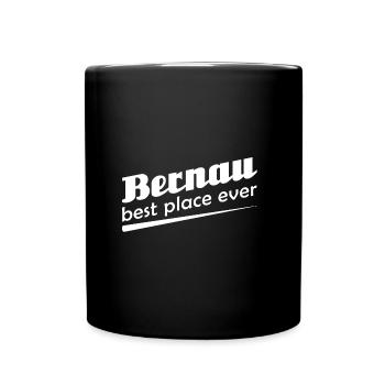 Bernau - Stadt best place ever - Tasse einfarbig - Schwarz - Vorne