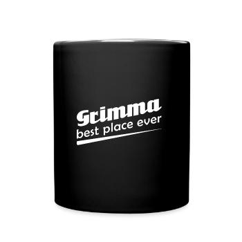 Grimma - Stadt best place ever - Tasse einfarbig - Schwarz - Vorne