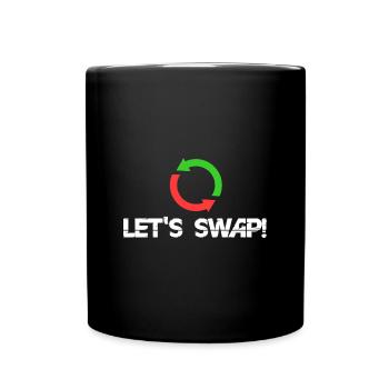 Let's swap! - Full Colour Mug - black - Front