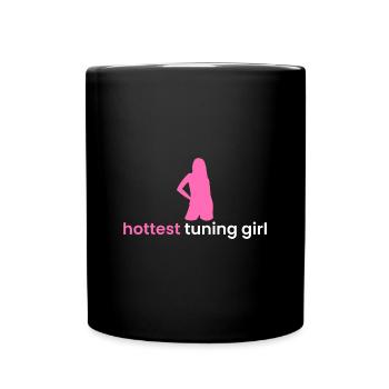 Fille de réglage la plus chaude - Mug uni - noir - Devant
