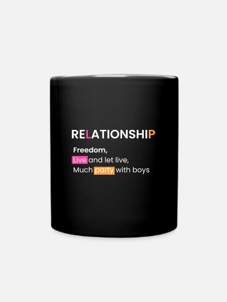 Relation: Vivre et laisser vivre - Mug uni - noir