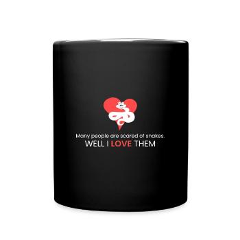 I love snakes! - Full Colour Mug - black - Front