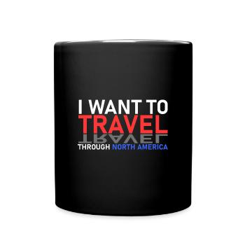 Voyage en Amérique du Nord - Mug uni - noir - Devant