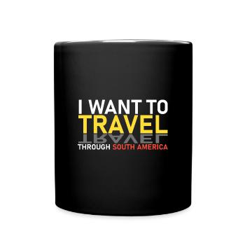 South America Trip - Full Colour Mug - black - Front