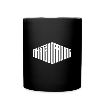 Skateboarding - Tasse einfarbig - Schwarz - Vorne