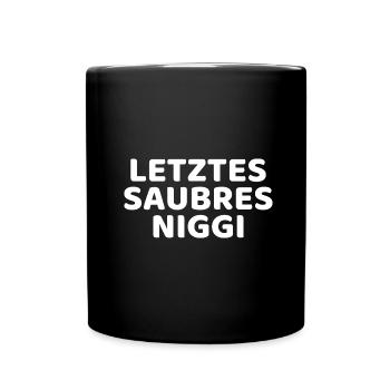 DDR Nicki Niggi Ossi Geschenkidee - Tasse einfarbig - Schwarz - Vorne