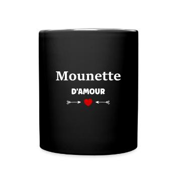 Mounette - Mug uni - noir - Devant