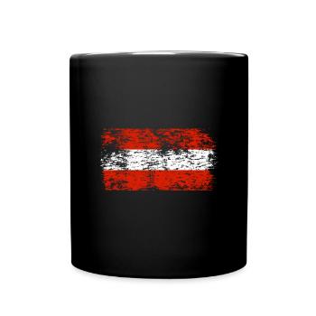 Austria Flag Austria Austrian Flag AT - Full Colour Mug - black - Front