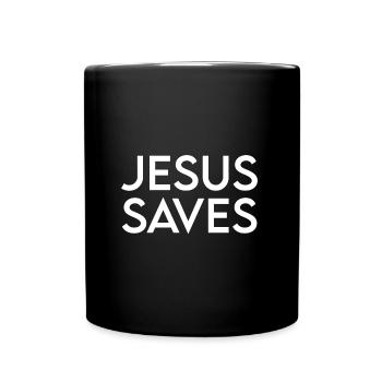 JÉSUS SAVE - Mug uni - noir - Devant
