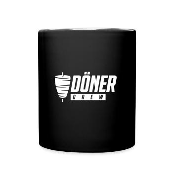 L'équipage de Doner manger - Mug uni - noir - Devant
