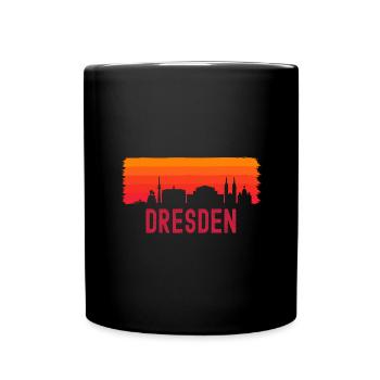 Dresden - Tasse einfarbig - Schwarz - Vorne