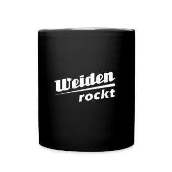 Weiden - Stadt best place ever - Tasse einfarbig - Schwarz - Vorne