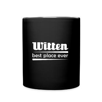 Witten - Stadt best place ever - Tasse einfarbig - Schwarz - Vorne