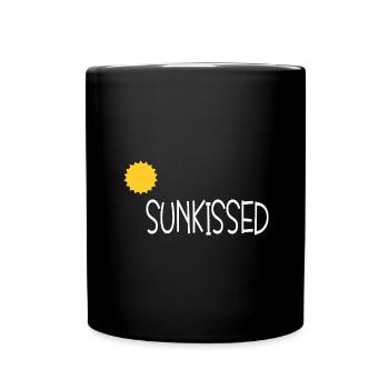 Sun Kissed Sunny Day Sunshine Holiday - Full Colour Mug - black - Front