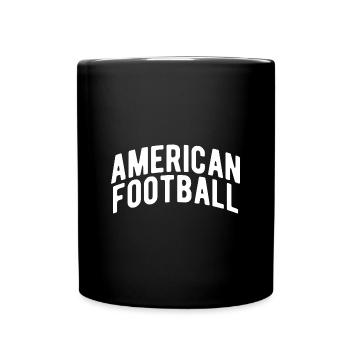 Football américain - Mug uni - noir - Devant