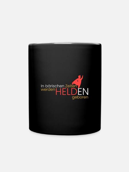 Becoming heroes in the bearish - Full Colour Mug - black
