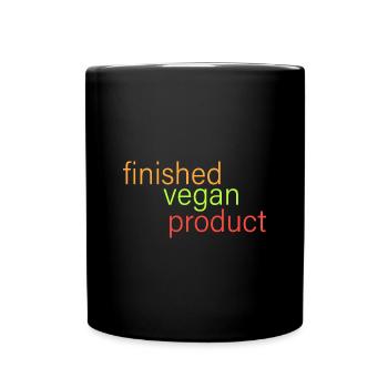 Vegan finished product - Full Colour Mug - black - Front