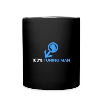 100% tuning man - Full Colour Mug - black - Front