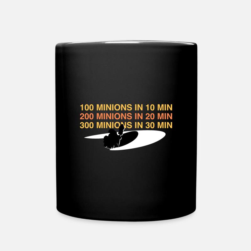 100 minions in 10 min - Tasse einfarbig - Schwarz