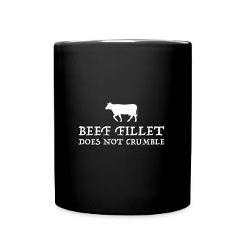Beef fillet does not crumble | Grill, funny sayings - Full Colour Mug - black - Front
