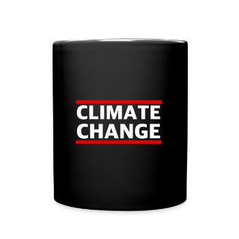 Klimawandel | Erderwärmung, Umweltschutz, Natur - Tasse einfarbig - Schwarz - Vorne