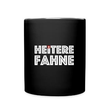 Heitere Fahne | Schweiz, Schweizerdeutsch, Dialekt - Tasse einfarbig - Schwarz - Vorne