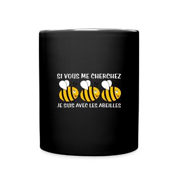 Cadeau agriculteur éleveur de abeilles - Mug uni - noir - Devant