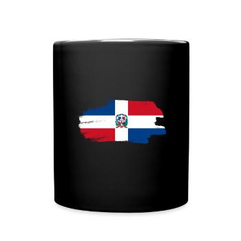 Dominican Republic Flag Dom Rep Flag Travel - Full Colour Mug - black - Front