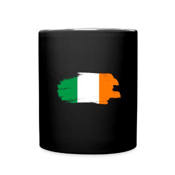 Drapeau de l’Irlande Vintage drapeau irlandais Dublin - Mug uni - noir - Devant