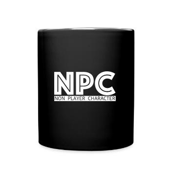 NPC | Non-player-character, Youtube, Influencer - Tasse einfarbig - Schwarz - Vorne