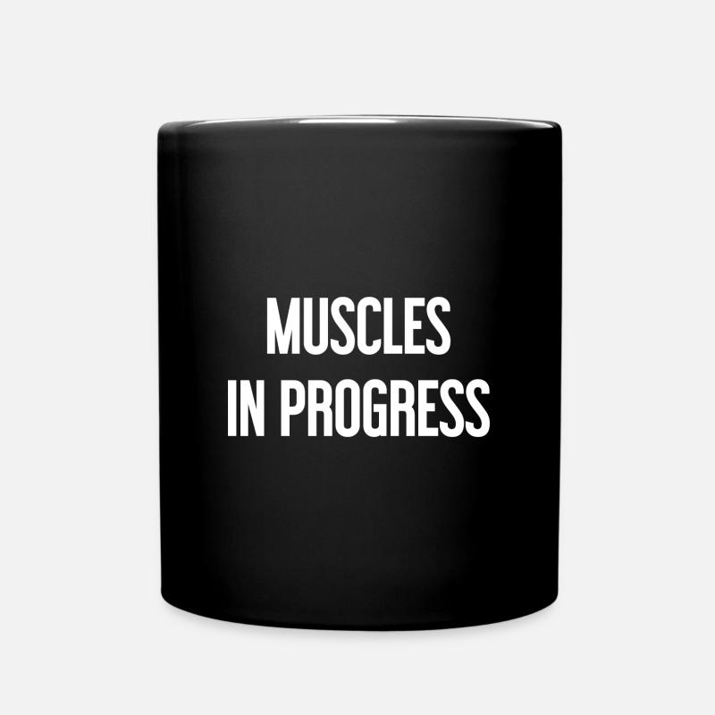 Muscles in Progress - Tasse einfarbig - Schwarz