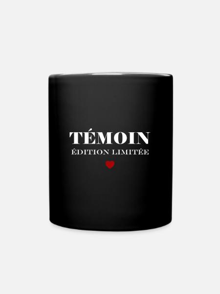 témoin - Mug uni - noir