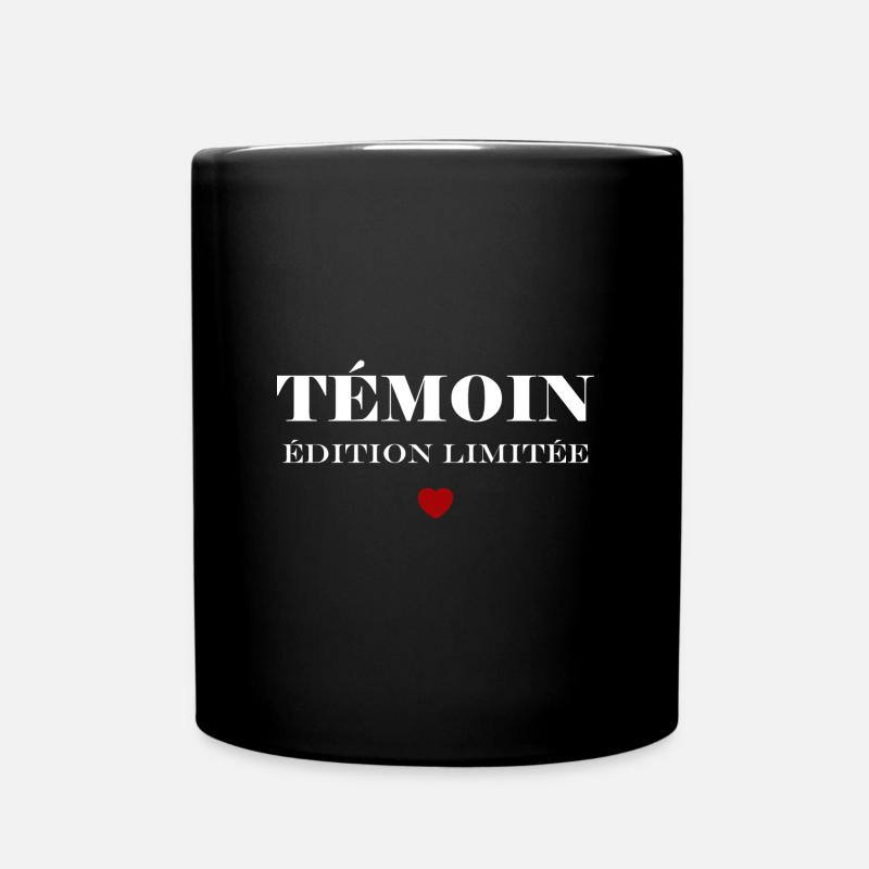 témoin - Mug uni - noir