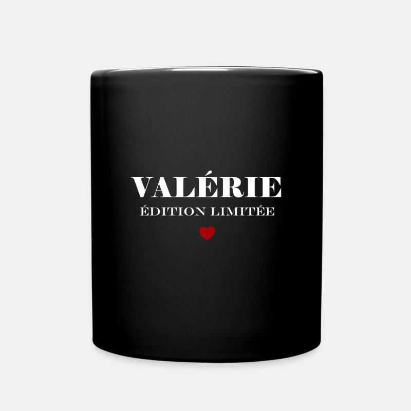 valérie - Mug uni - noir