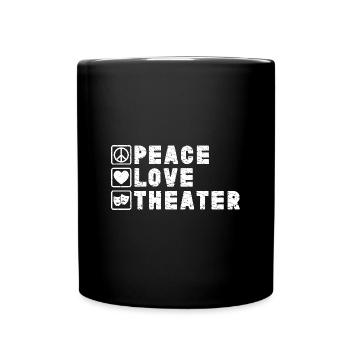 Théâtre Paix Amour Acteur Conception musicale - Mug uni - noir - Devant