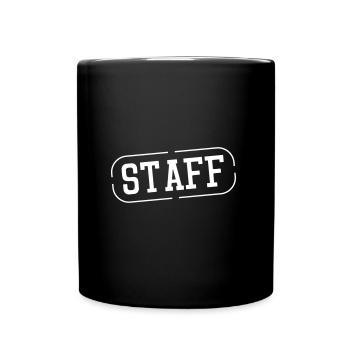 Timbre du personnel - Mug uni - noir - Devant