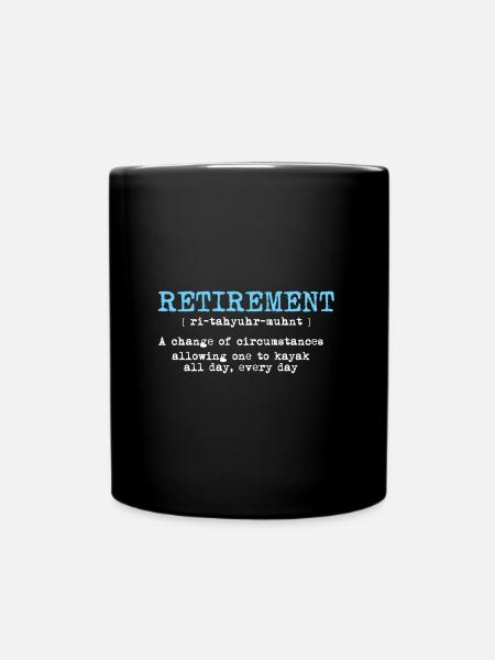 Kayaking kayakers - Full Colour Mug - black