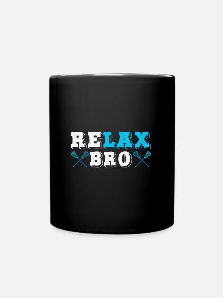 Realx Bro Lacrosse Player - Tasse einfarbig - Schwarz