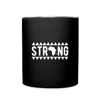 Starke Schwarze Geschichte Kleidung Geschenk Männer Frauen Afro - Tasse einfarbig - Schwarz - Vorne