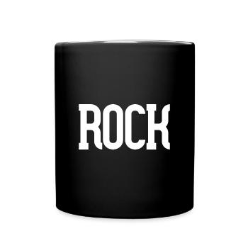 Rock - Tasse einfarbig - Schwarz - Vorne