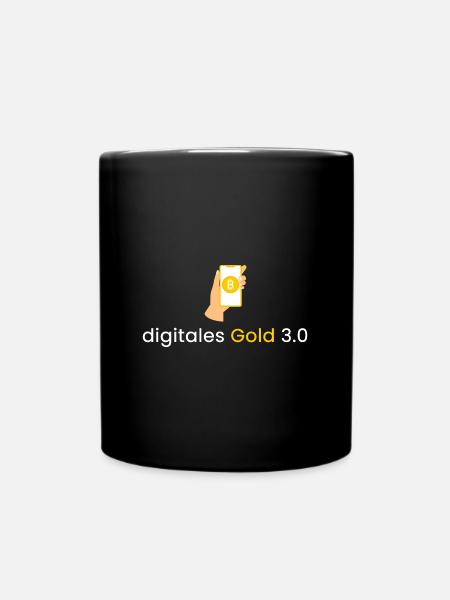 digitales Gold 3.0 - Tasse einfarbig - Schwarz