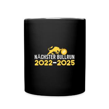 nächster Bullrun 2022-2025 - Tasse einfarbig - Schwarz - Vorne