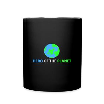 Héros de la planète - Mug uni - noir - Devant