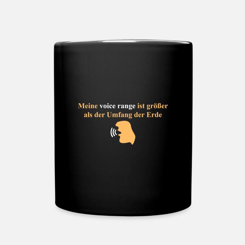 Meine Voice Range! - Tasse einfarbig - Schwarz