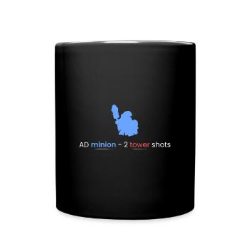 AD Servant - 2 plans de tour - Mug uni - noir - Devant