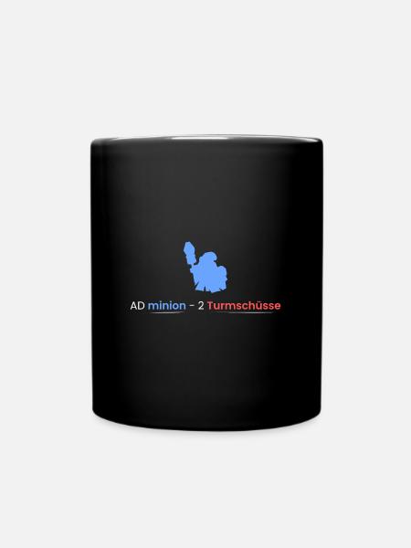 AD minion - 2 Turmschüsse - Tasse einfarbig - Schwarz