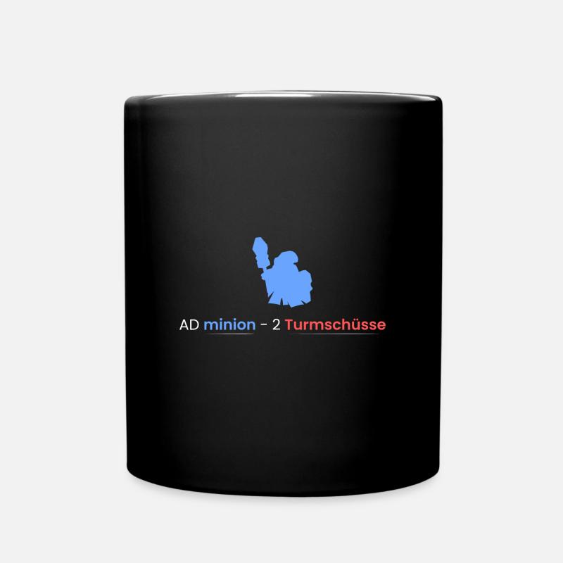 AD minion - 2 Turmschüsse - Tasse einfarbig - Schwarz